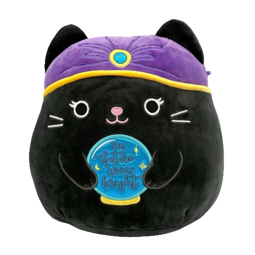 Squishmallows Bly Fortune Teller Black Cat Psychic Plush 9" KellyToy Halloween